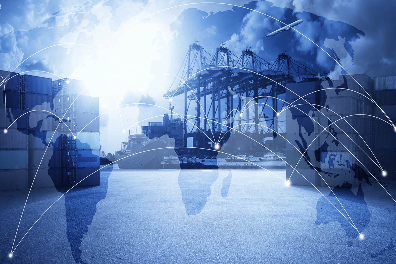 Transportation trading business concept .